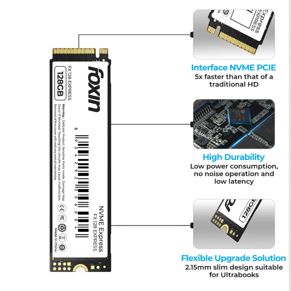Foxin Internal SSD 128GB NVMe view 2